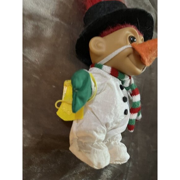 CHRISTMAS SNOWMAN - 5" Russ Troll Doll - NEW IN ORIGINAL BAG - Picture 7 of 14